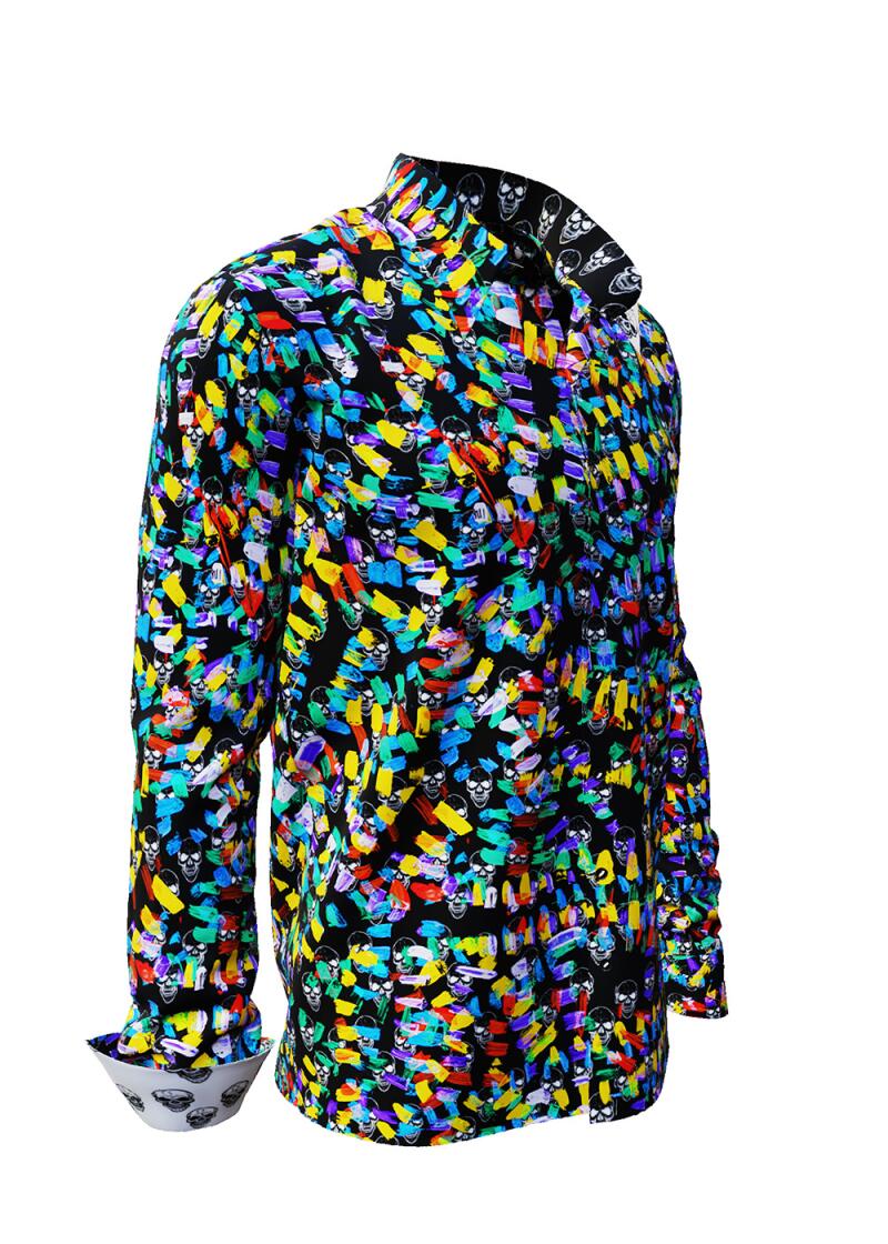 SKULL PARTY - Long sleeve shirt with hidden skulls - GERMENS