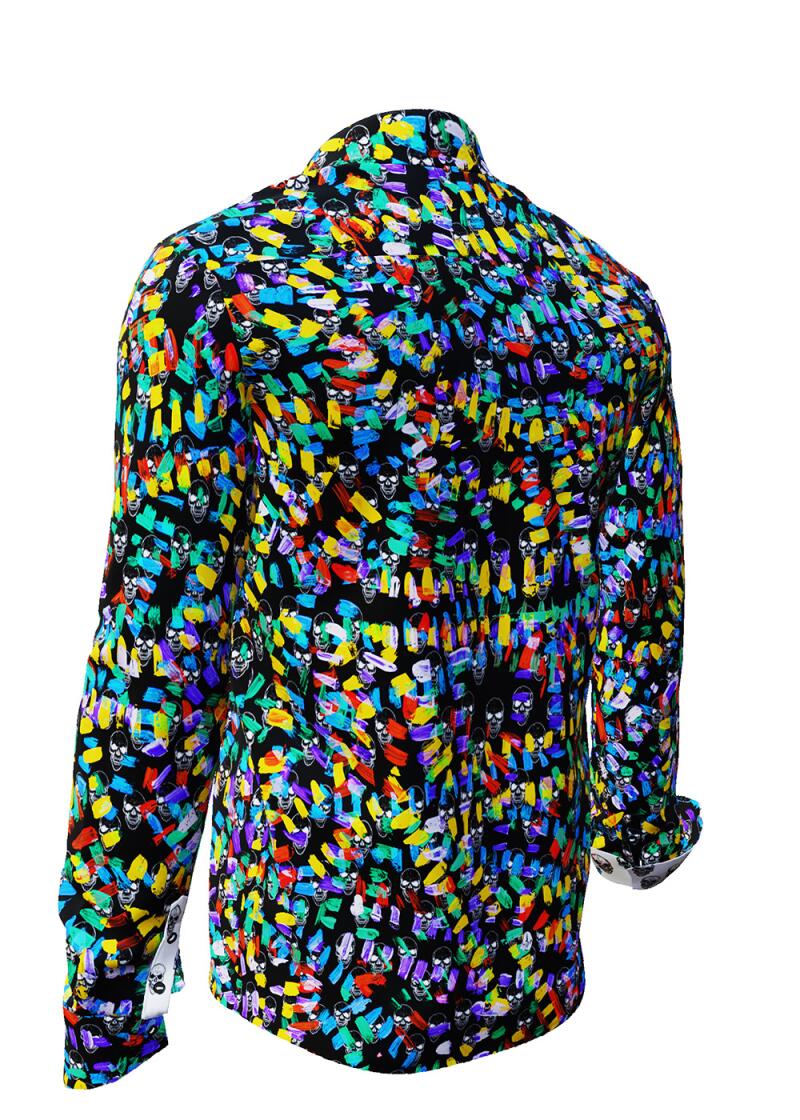 SKULL PARTY - Long sleeve shirt with hidden skulls - GERMENS