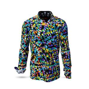 Entdecke bunte Hemden Herren SKULL PARTY - 100 % BW