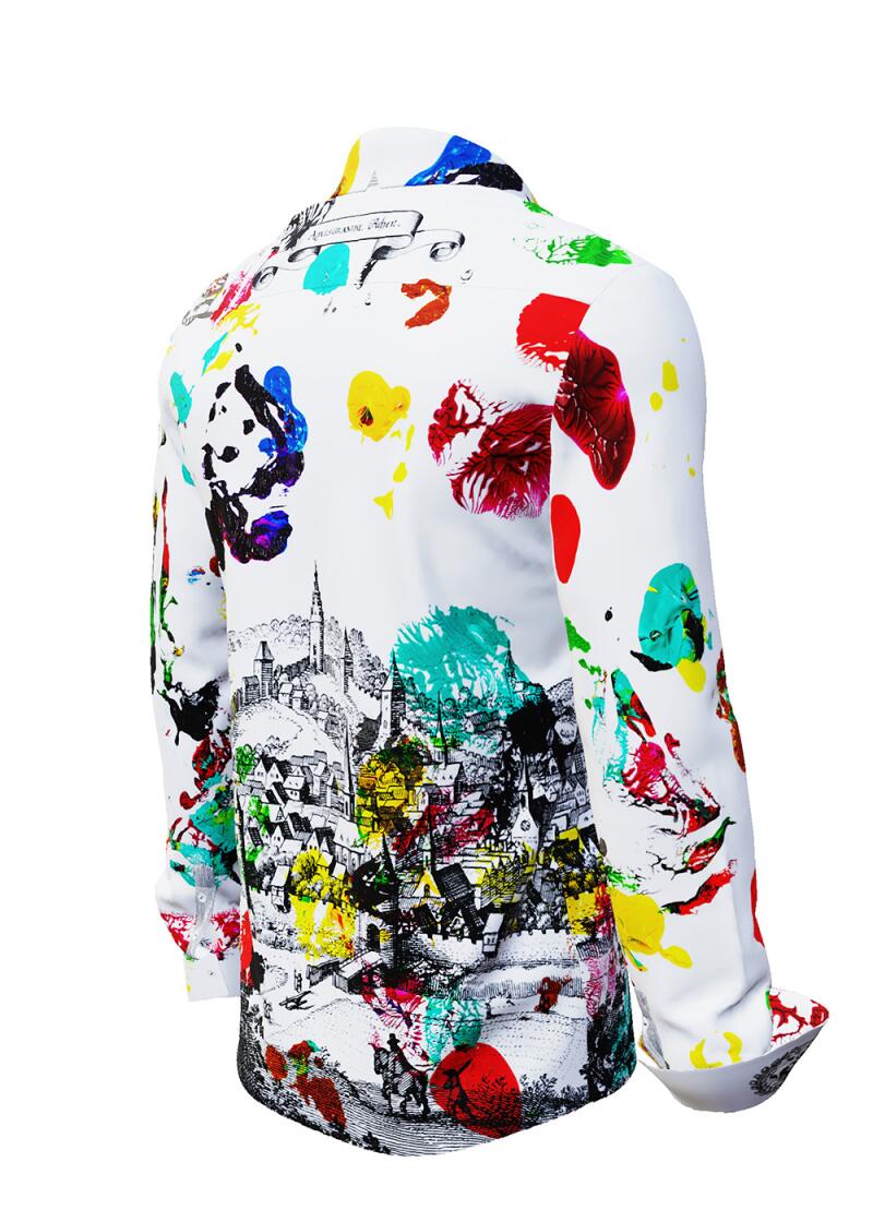 JOY AACHEN TODAY - light shirt with city extract Aachen - GERMENS
