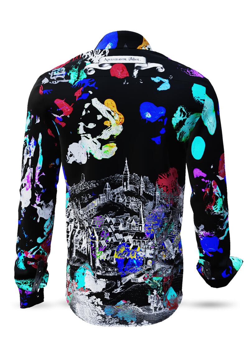 JOY AACHEN TONIGHT - dark shirt with city extract Aachen...