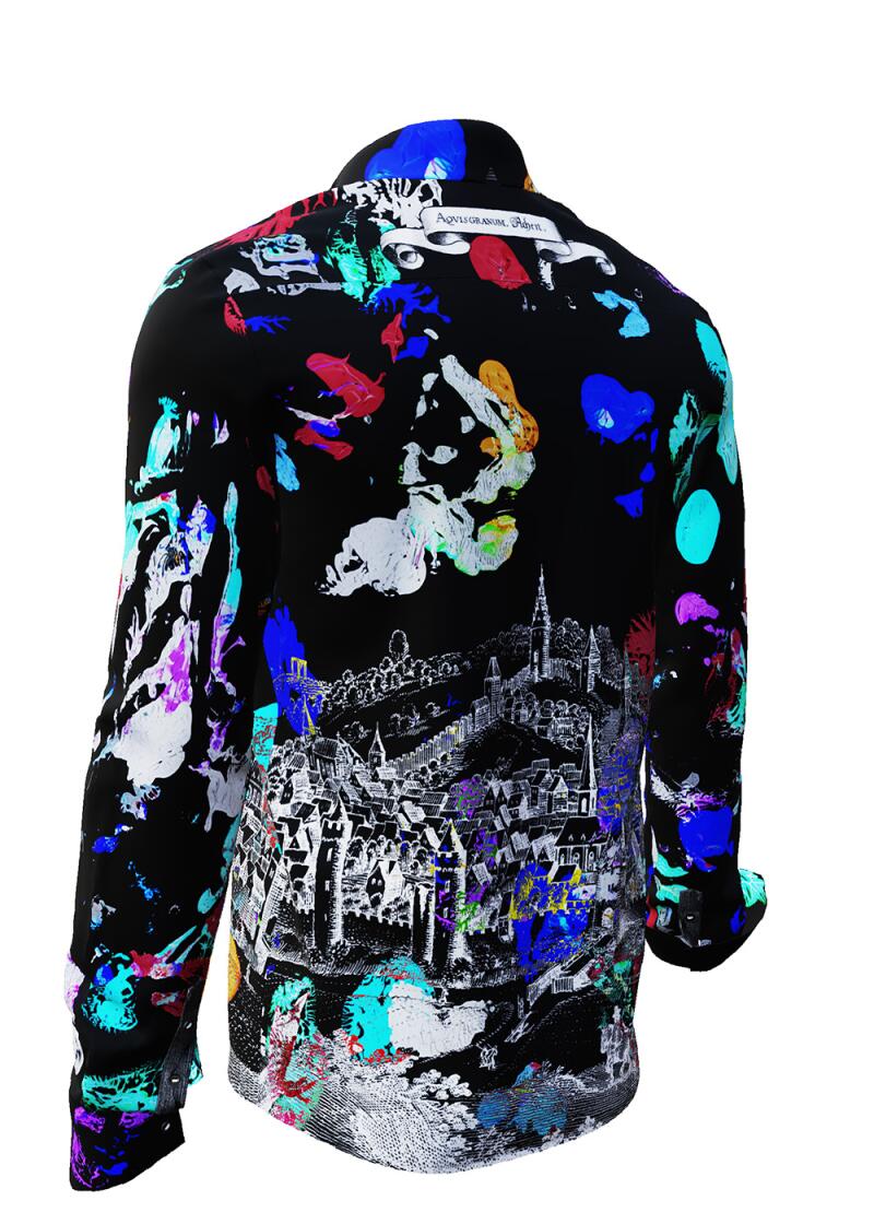 JOY AACHEN TONIGHT - dark shirt with city extract Aachen - GERMENS