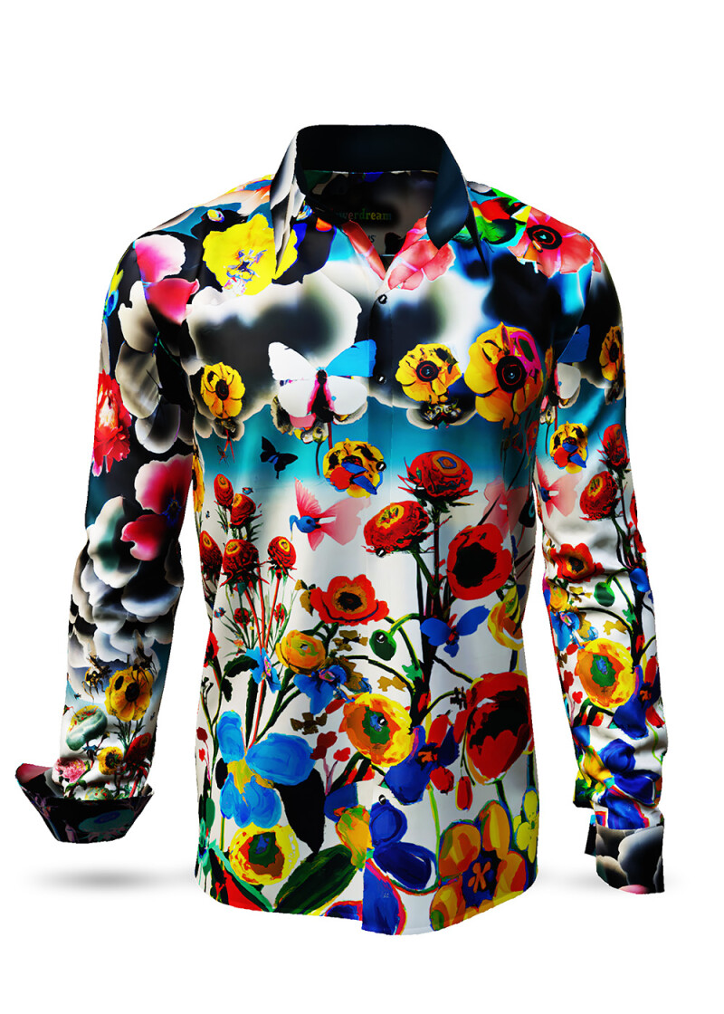 Entdecke bunte Hemden Herren FLOWERDREAMS - 100 % BW