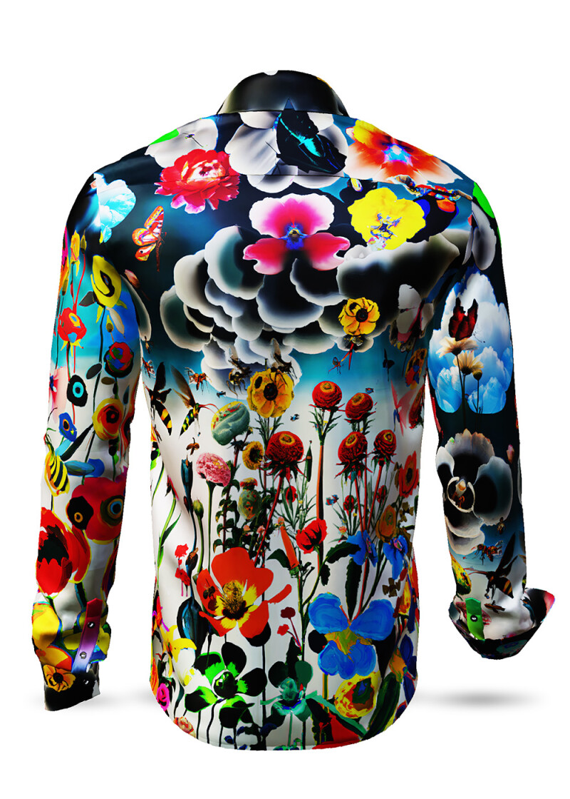 FLOWERDREAMS - dunkles Hemd mit Blumen - GERMENS