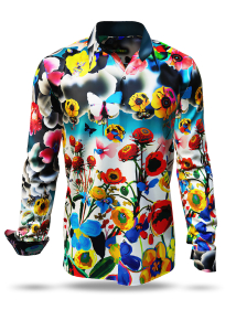Entdecke bunte Hemden Herren FLOWERDREAM - 100 % Baumwolle