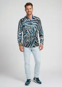 Discover colorful button up shirts for men BRUSHSTROKE -...