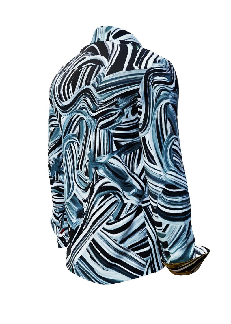 BRUSHSTROKE - blaues Langarmhemd - GERMENS