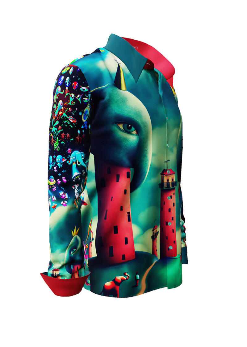 MAGIC ELEPHANTS - abstrakte Landschaft mit Elefanten - GERMENS