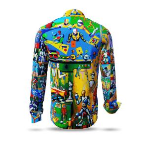 SPORTY HUMAN ROBOTS  - Shirt with athletic robots - GERMENS