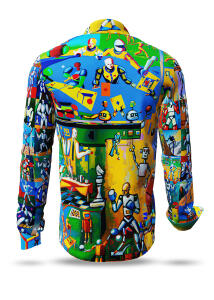 Entdecke Hemden Herren SPORTY HUMAN ROBOTS - 100 % BW