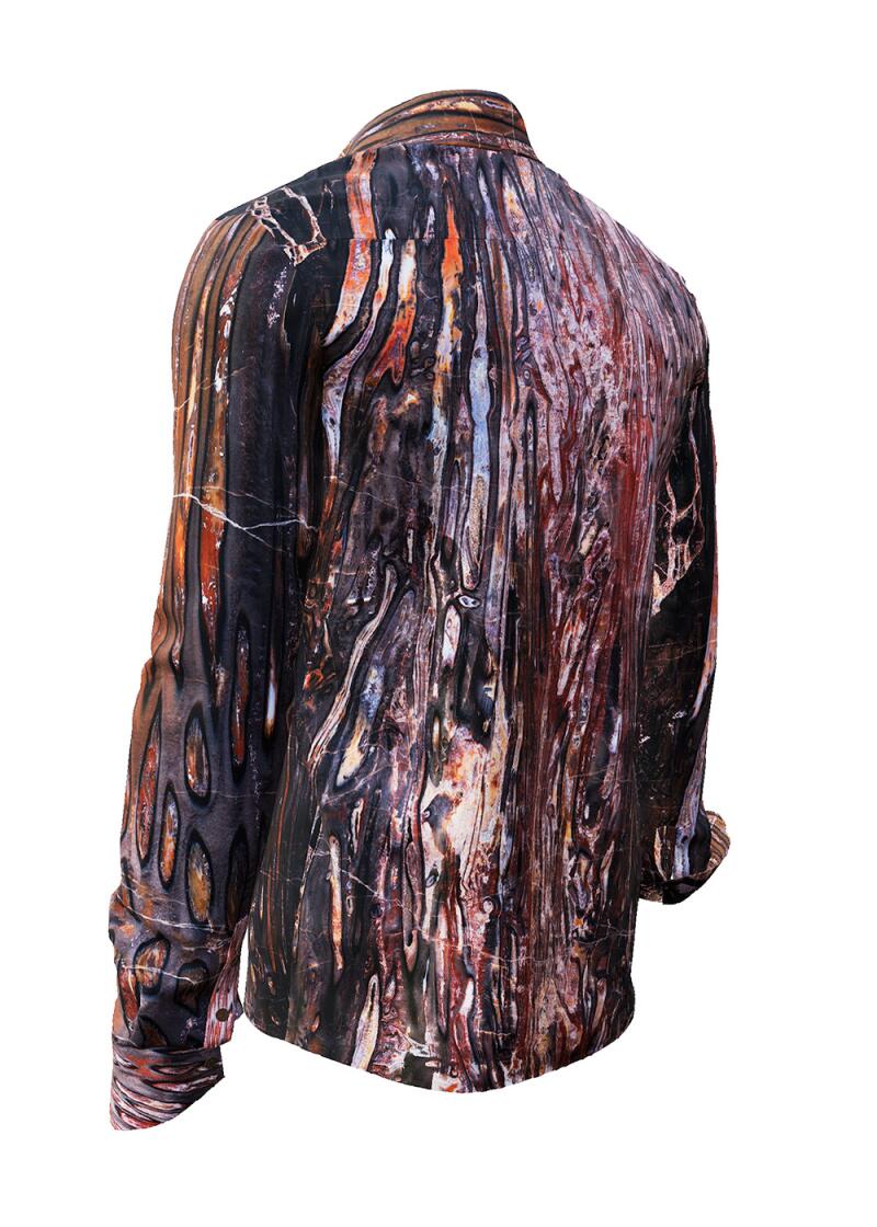 PETRIFIED FOREST CHEMNITZ 1 - Shirt with structures of petrifying tree - GERMENS