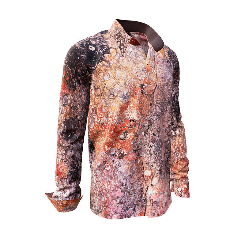PETRIFIED FOREST CHEMNITZ 2 - Shirt with structures of petrifying tree - GERMENS