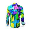 FIORE ASTRATTA - colourful long sleeve shirt - GERMENS artfashion - Special long sleeve shirt in small limitation - Made in Germany