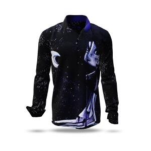 GAJA 73 - dark long sleeve shirt with figures - GERMENS...