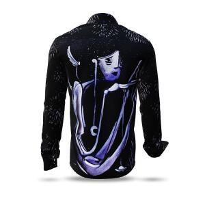 GAJA 73 - dark long sleeve shirt with figures - GERMENS...