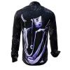 GAJA 73 - dark long sleeve shirt with figures - GERMENS artfashion - Special long sleeve shirt in small limitation - Made in Germany