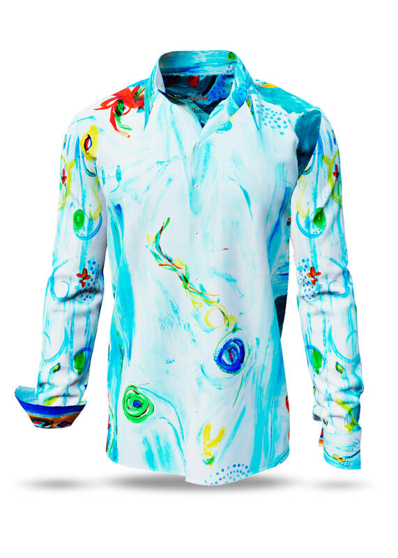 Discover colorful button up shirts for men NARINA - 100% cotton