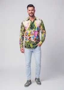 Entdecke bunte Hemden Herren MASKENBALL - 100 % Baumwolle