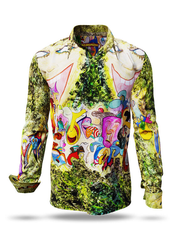 Discover colorful button up shirts for men MASKENBALL - 100% cotton