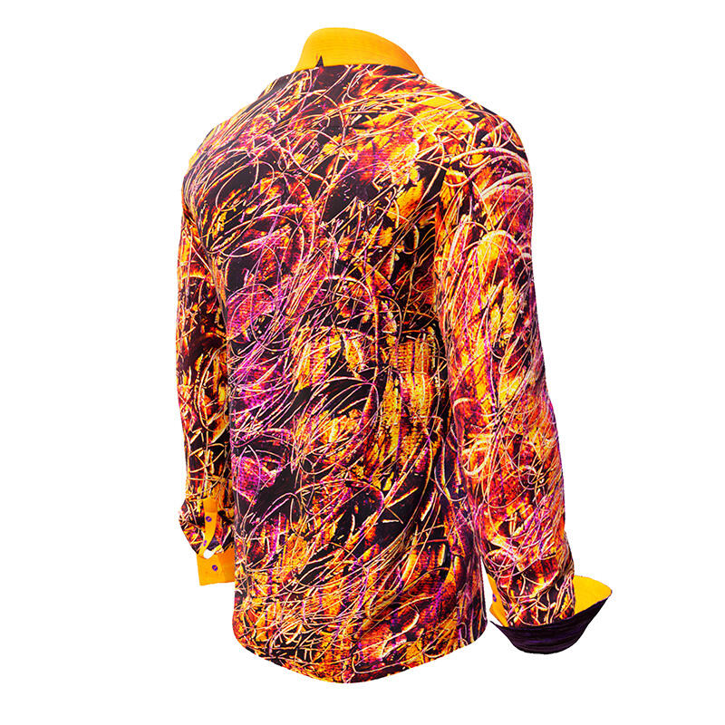 TENSION - Swinging long sleeve shirt - GERMENS artfashion - Unique long sleeve shirt designed by artists - Made in Germany
