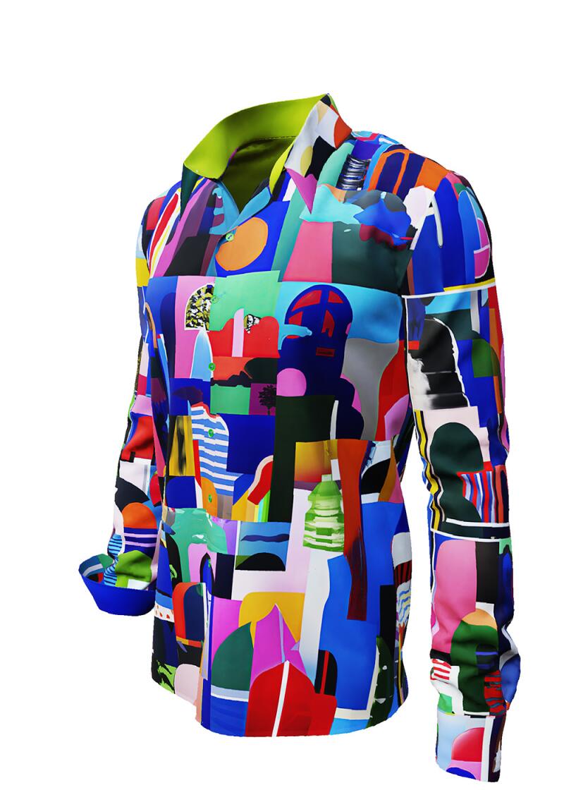 CITY OF FANTASY - Colorful long sleeve shirt - GERMENS