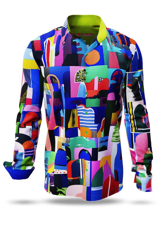 Discover colorful button up shirts for men CITY OF FANTASY - 100% cotton