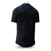 SCHIEFER - Black short sleeve shirt with white collar - GERMENS