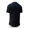 SCHIEFER - Black short sleeve shirt with white collar - GERMENS