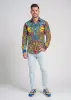 Discover colorful button up shirts for men KING BANSAH - 100% cotton