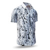 GREYTRAIN - Grey patterned short sleeve shirt - GERMENS