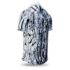 GREYTRAIN - Grey patterned short sleeve shirt - GERMENS