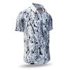 GREYTRAIN - Grey patterned short sleeve shirt - GERMENS