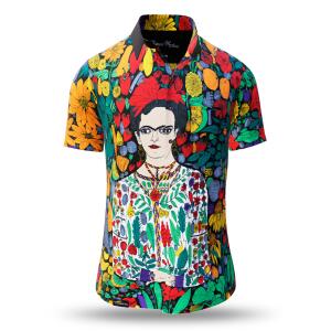 Kurzarm Hemd Herren Sommer BLUMEN MEXICOS von GERMENS