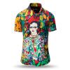 Button up shirt for summer BLUMEN MEXICOS - GERMENS