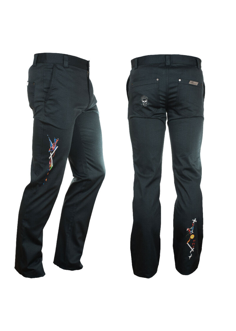 Germens black Mens trousers BLACKTIN