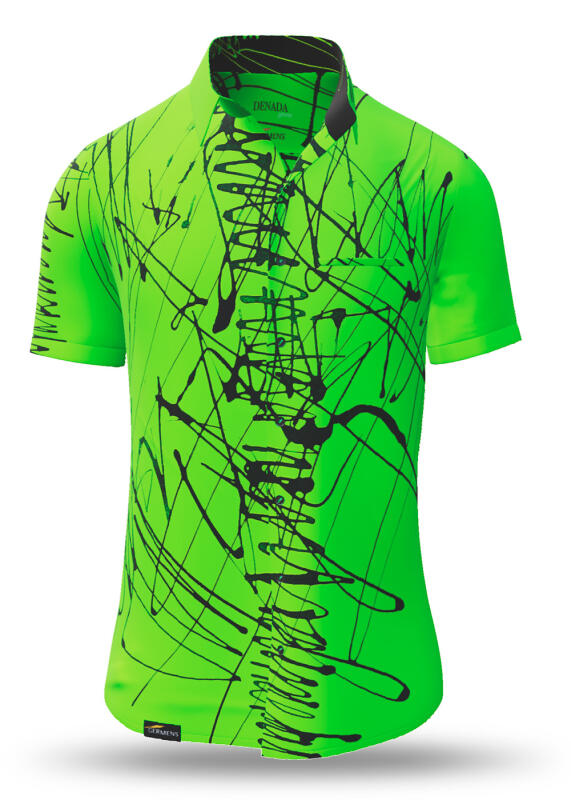 Summer shirt for men DENADA GREEN - 100% cotton - 10 sizes from XS to 6XL - exceptional design - finest workmanship - fabrics made in Germany - limited edition and exclusive