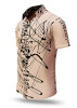 Summer shirt for men DENADA BEIGE - 100% cotton - 10 sizes from XS to 6XL - exceptional design - finest workmanship - fabrics made in Germany - limited edition and exclusive
