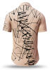 Summer shirt for men DENADA BEIGE - 100% cotton - 10 sizes from XS to 6XL - exceptional design - finest workmanship - fabrics made in Germany - limited edition and exclusive