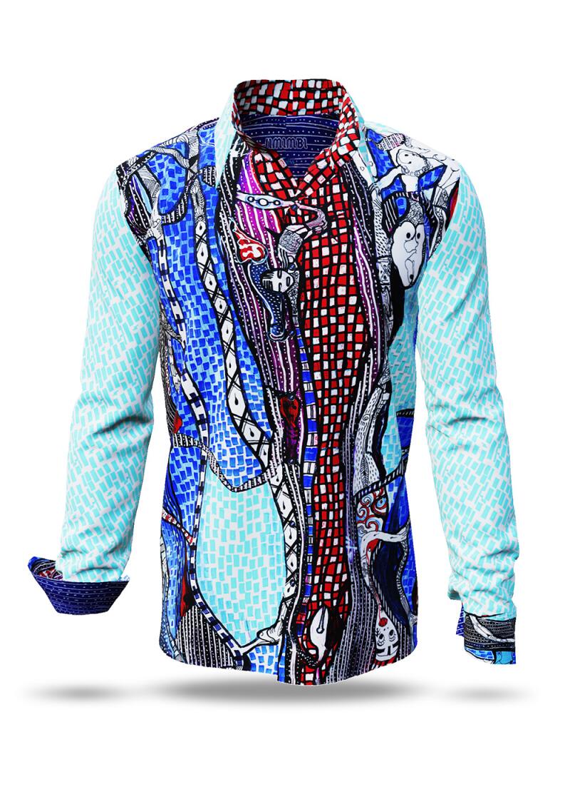 Entdecke bunte Hemden Herren JIMMI BLUES - 100% BW