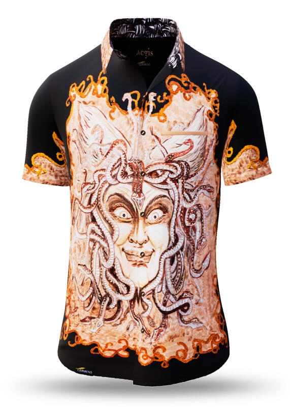 Summer shirt for men AEGIS - 100% cotton - 10 sizes from XS to 6XL - exceptional design - finest workmanship - fabrics made in Germany - limited edition and exclusive