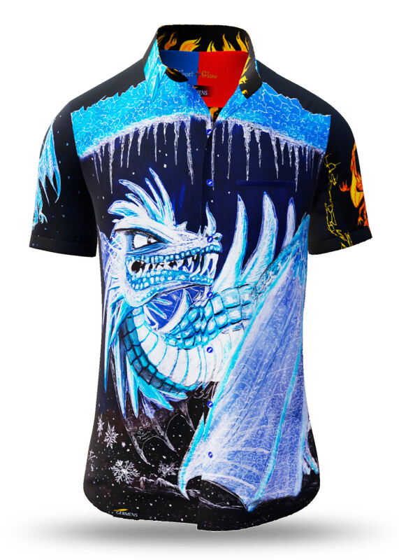 Summer shirt for men FROST & GLOW - 100% cotton - 10 sizes from XS to 6XL - exceptional design - finest workmanship - fabrics made in Germany - limited edition and exclusive