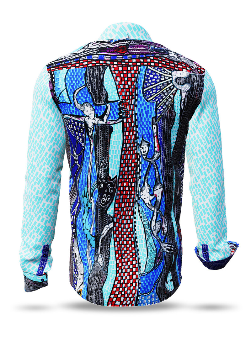 JIMIMBI - Blau rot weies Freizeithemd - GERMENS