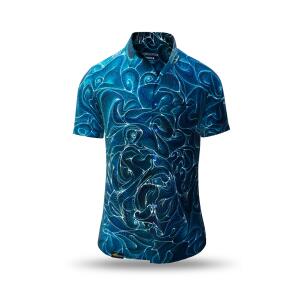 Button up shirt for summer CONCHIFERA OCEAN - GERMENS