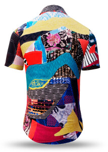 Summer shirt for men PATCHWORK - 100% cotton - 10 sizes...