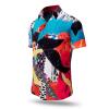 Button up shirt for summer PATCHWORK - GERMENS