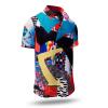 Button up shirt for summer PATCHWORK - GERMENS