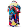 Button up shirt for summer PATCHWORK - GERMENS