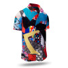 Button up shirt for summer PATCHWORK - GERMENS