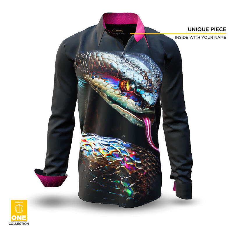 COBRA - Unique Shirt - GERMENS ONE Collection - This shirt is only available once in the world - with certificate and imprint of your name in the shirt