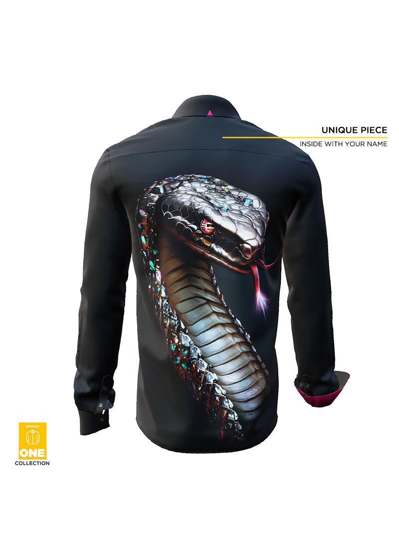 COBRA - Unique Shirt - GERMENS ONE Collection - This shirt is only available once in the world - with certificate and imprint of your name in the shirt